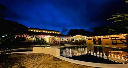 Pool at night